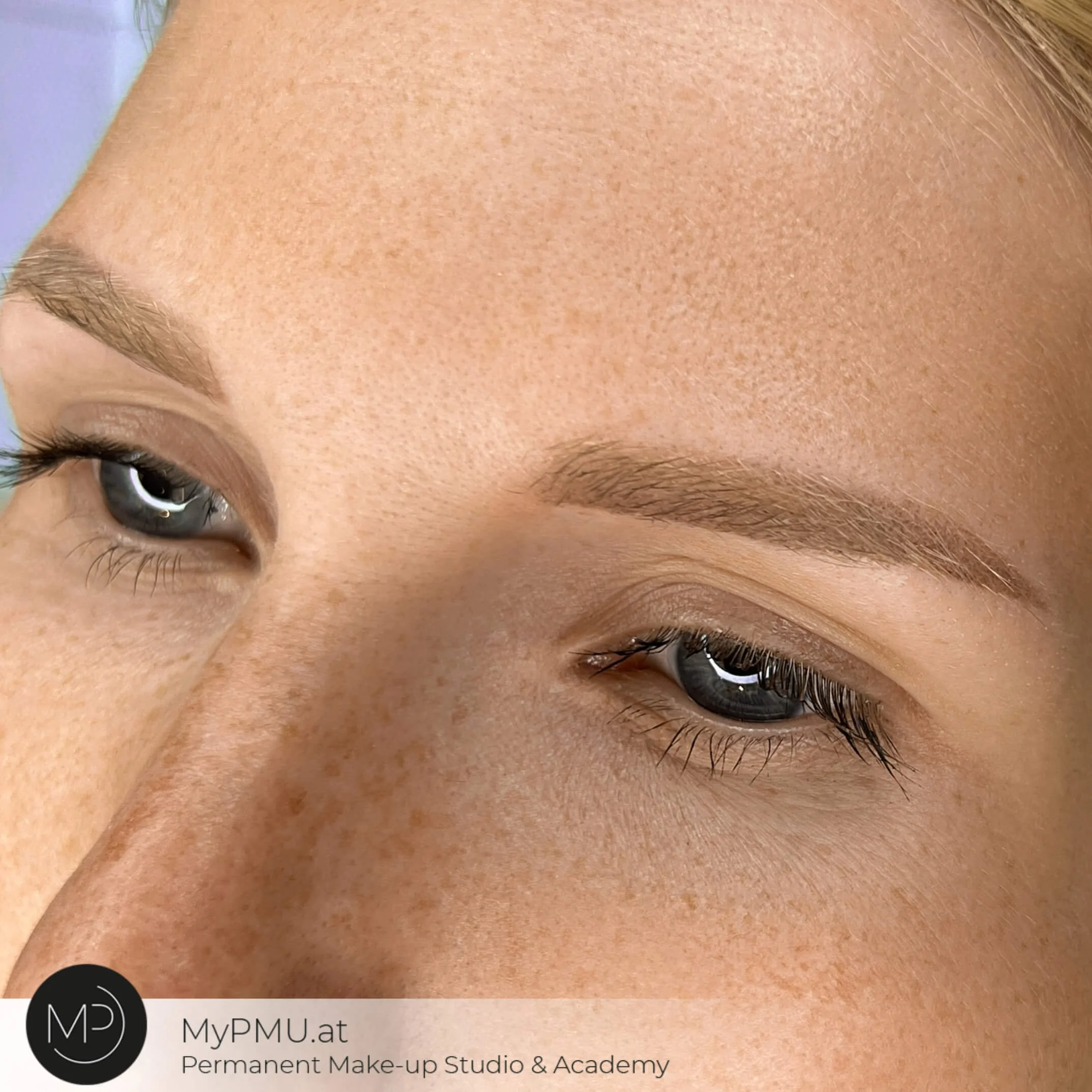 Powder Brows – Detail am Auge