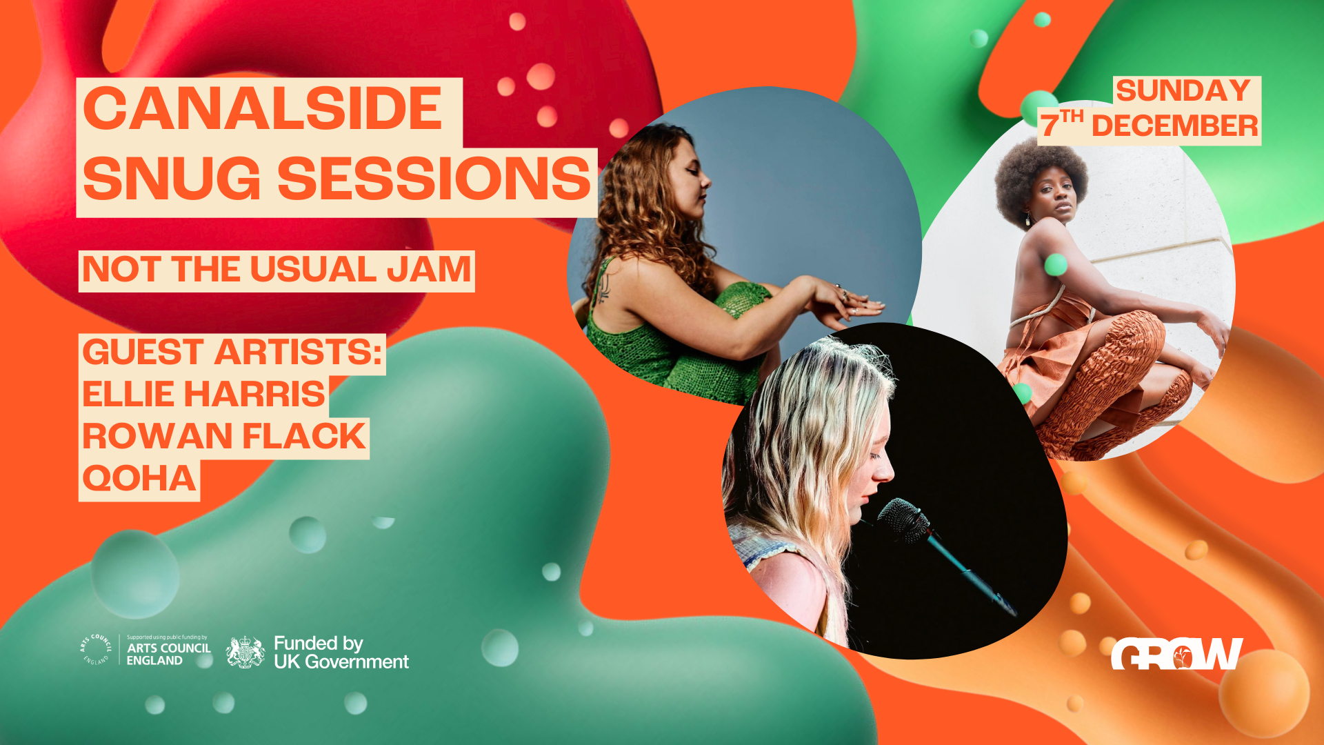 CANALSIDE SNUG SESSIONS SPECIAL: NOT THE USUAL JAM SESSION // SPECIAL GUET//OPEN JAM // FREE