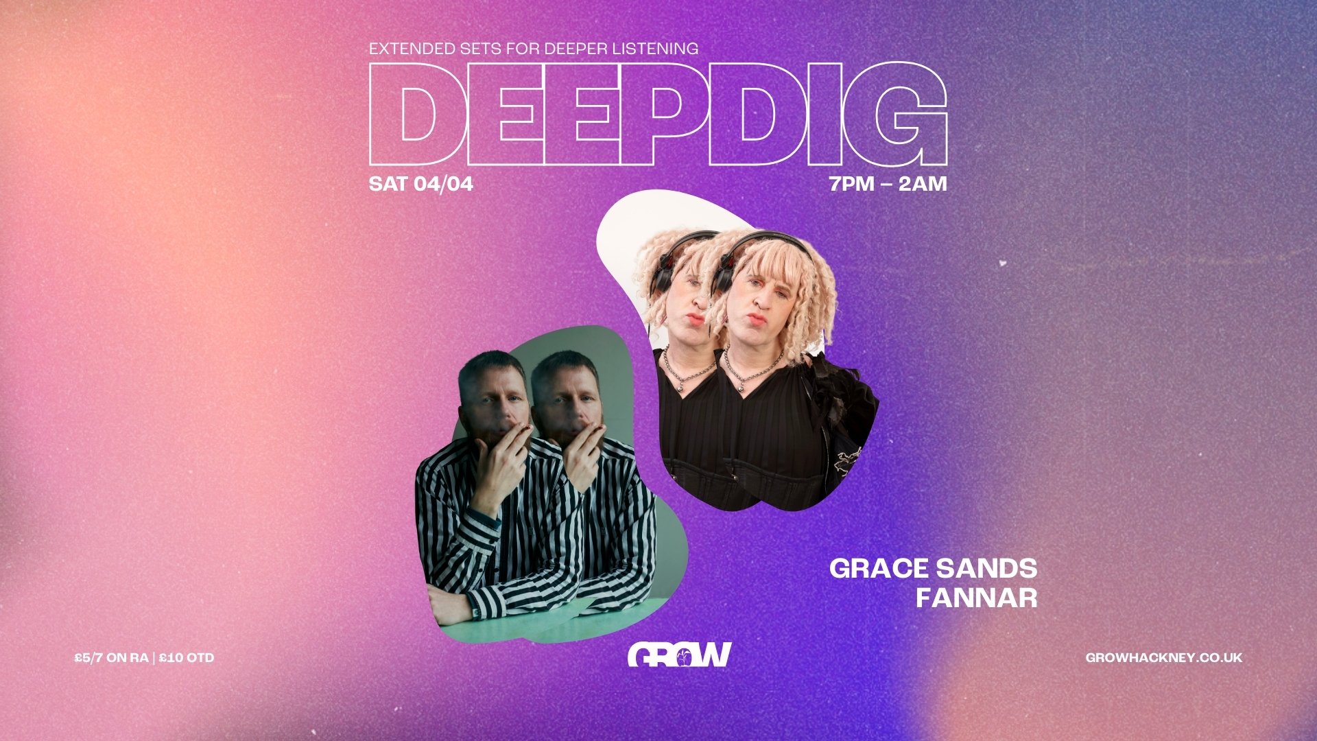 DEEPDIG: GRACE SANDS // FANNAR (DEEP HOUSE, DISCO, HOUSE, ACID)