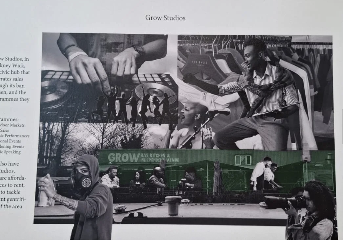 University of East London and Central St Martins uses Grow Studios as inspiration…