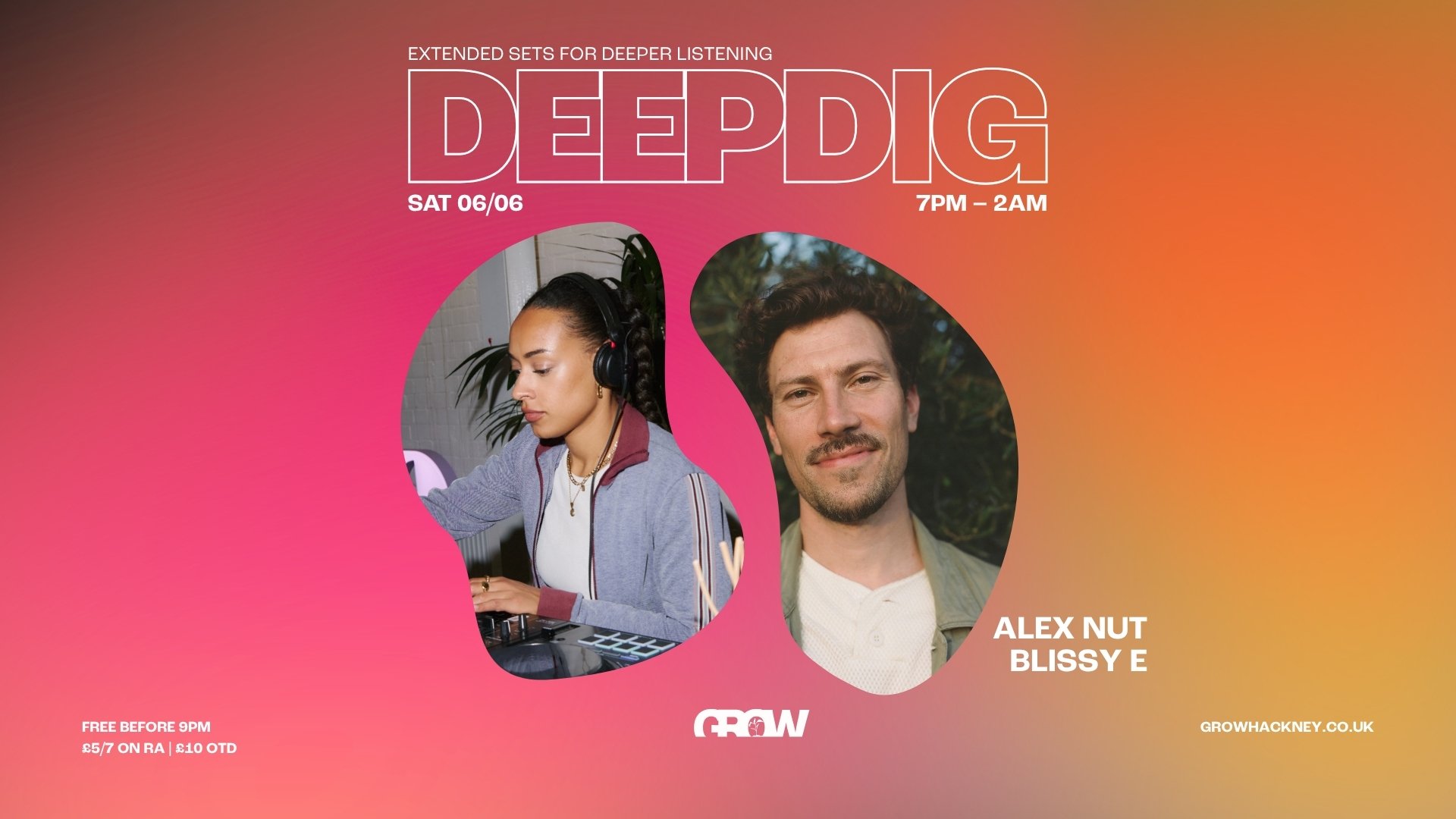DEEPDIG: ALEX NUT (4 HOUR SET) // BLISSY E (HOUSE, BROKEN BEAT, SOUL / JAZZ, GLOBAL GROOVES)