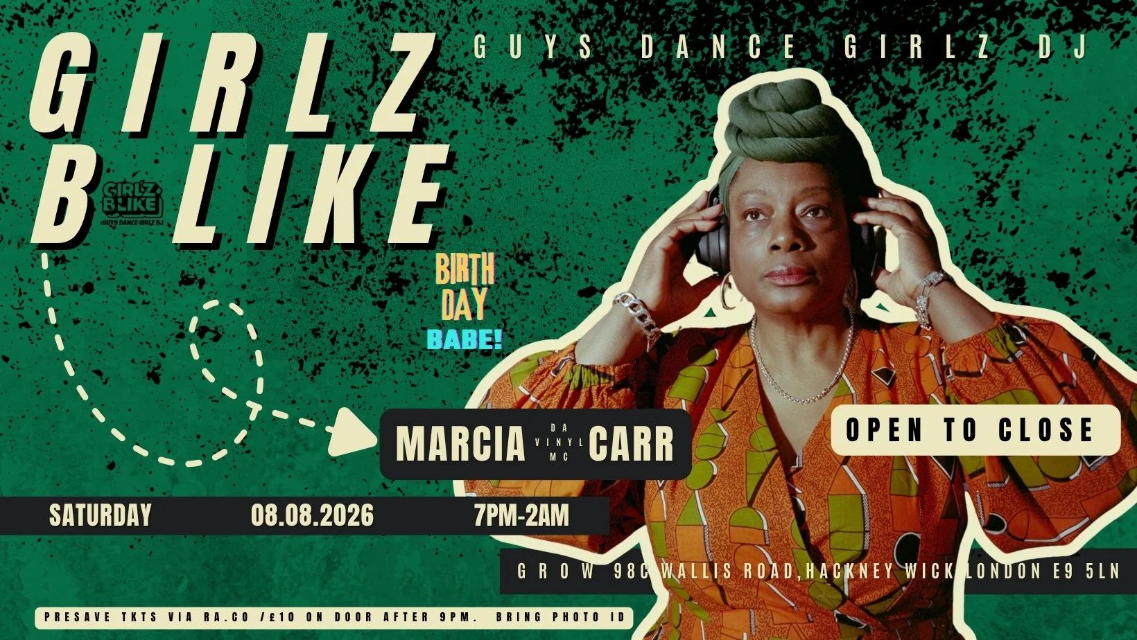 Girlz B Like: Marcia Davinylmc - Open To Close (disco, House, Gospel, Broken Beat)