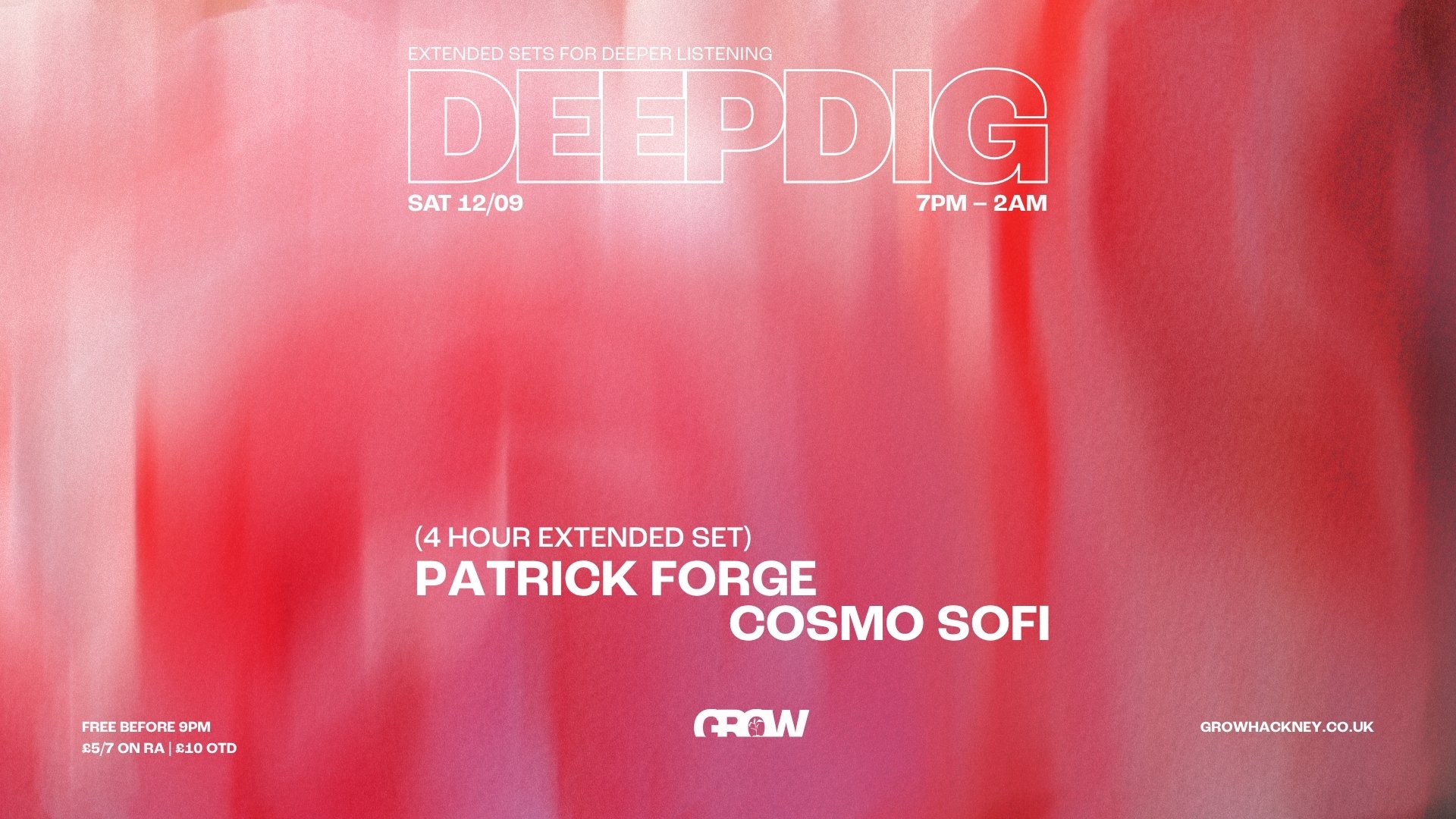 DEEPDIG: PATRICK FORGE // COSMO SOFI (LATIN,GLOBAL GROOVES, DISCO, BROKEN BEAT, JAZZ)