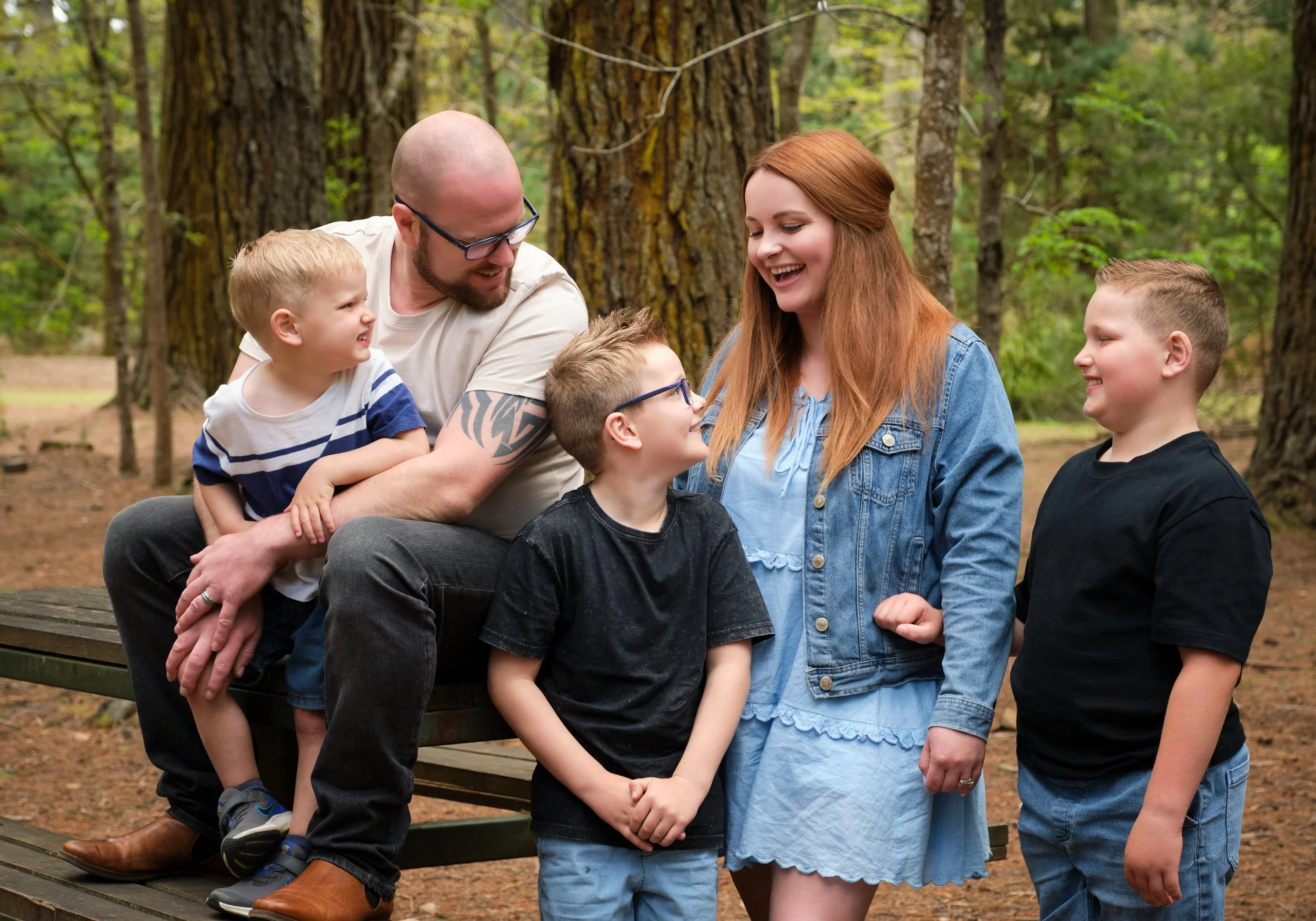 The Garwood Family — Outdoor Family Photography at Hollybank Forest Reserve