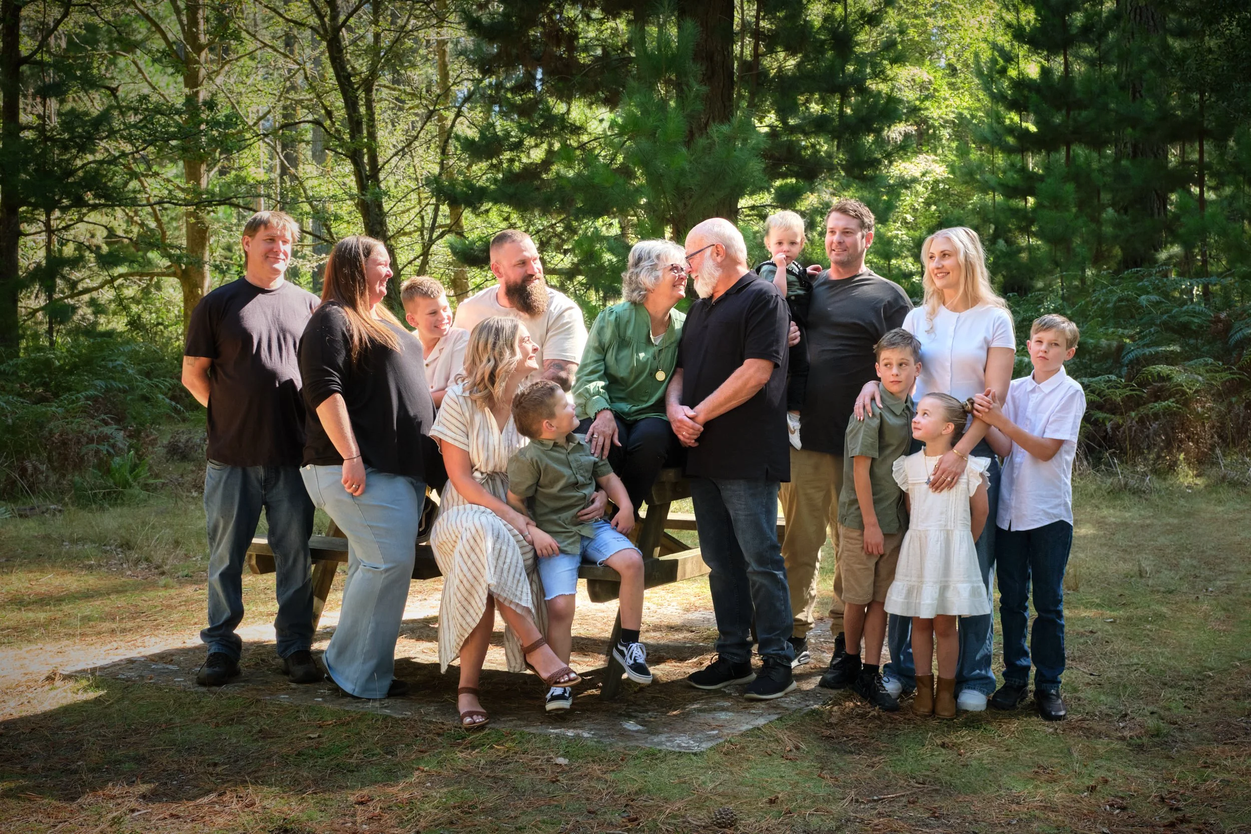 franks-hollybank-launceston-extended-family-portrait-photography-multi-generation-outdoor-forest-gathering.jpeg