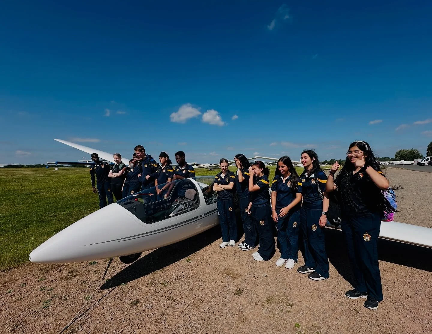 Thank you for all the birthday wishes! 🎉
Spent the day flying young people with the @theairleague and @royalwolverhamptonschool at @theglidingcentre &mdash; their first ever flight! 👌👍 for some of them. 
Incredible to share such a special experien