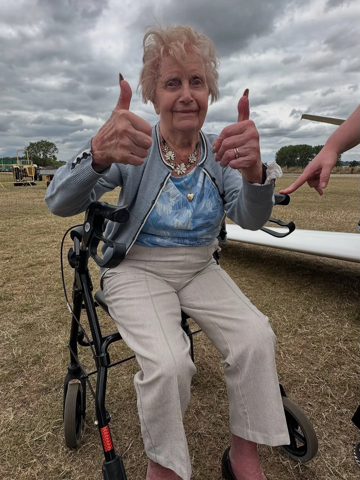 From 90&hellip; to 95&hellip; to 103 ✈️

What started as one charity flight with Barbara turned into a soaring adventure for Pat &mdash; and then Nora, who at 103 asked for a loop-the-loop! We believe Nora is the oldest person to fly in a glider in t