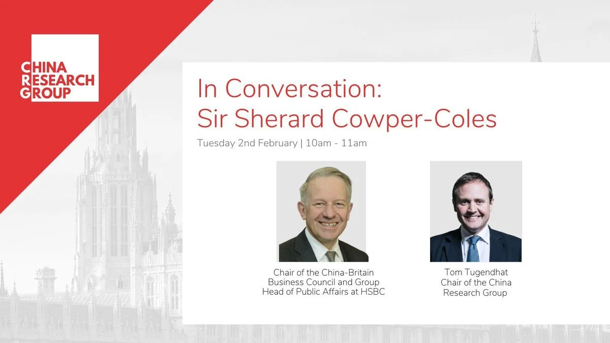 In Conversation with Sir Sherard Cowper-Coles