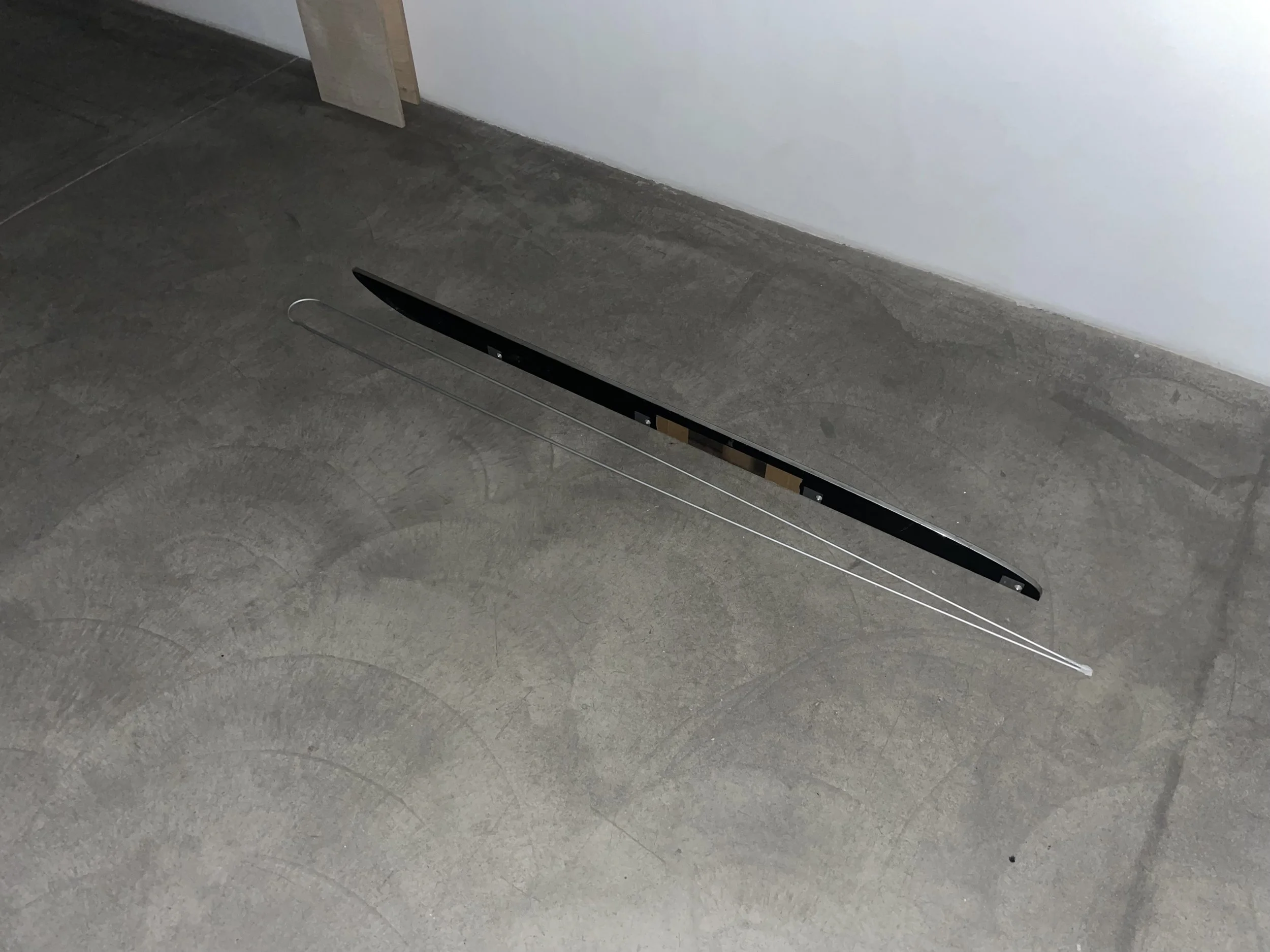 ppp—fff, 2025, fig0, Image made in between turning off the lights and closing the gallery during setup in the week before the opening, Galerie Martin Janda, Vienna, AUT