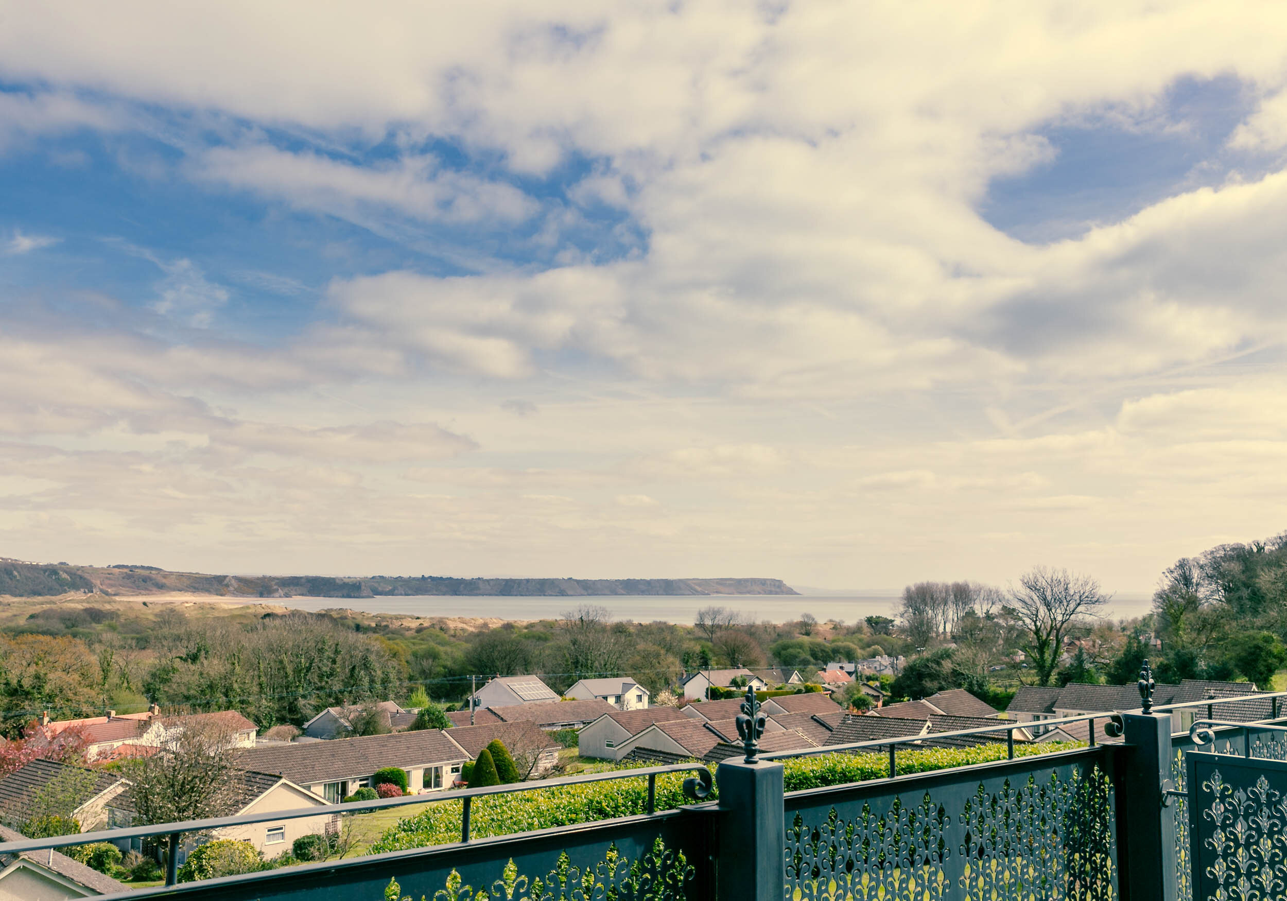 Oxwich Bay holiday rental apartment, Gower - views across Oxwich Bay