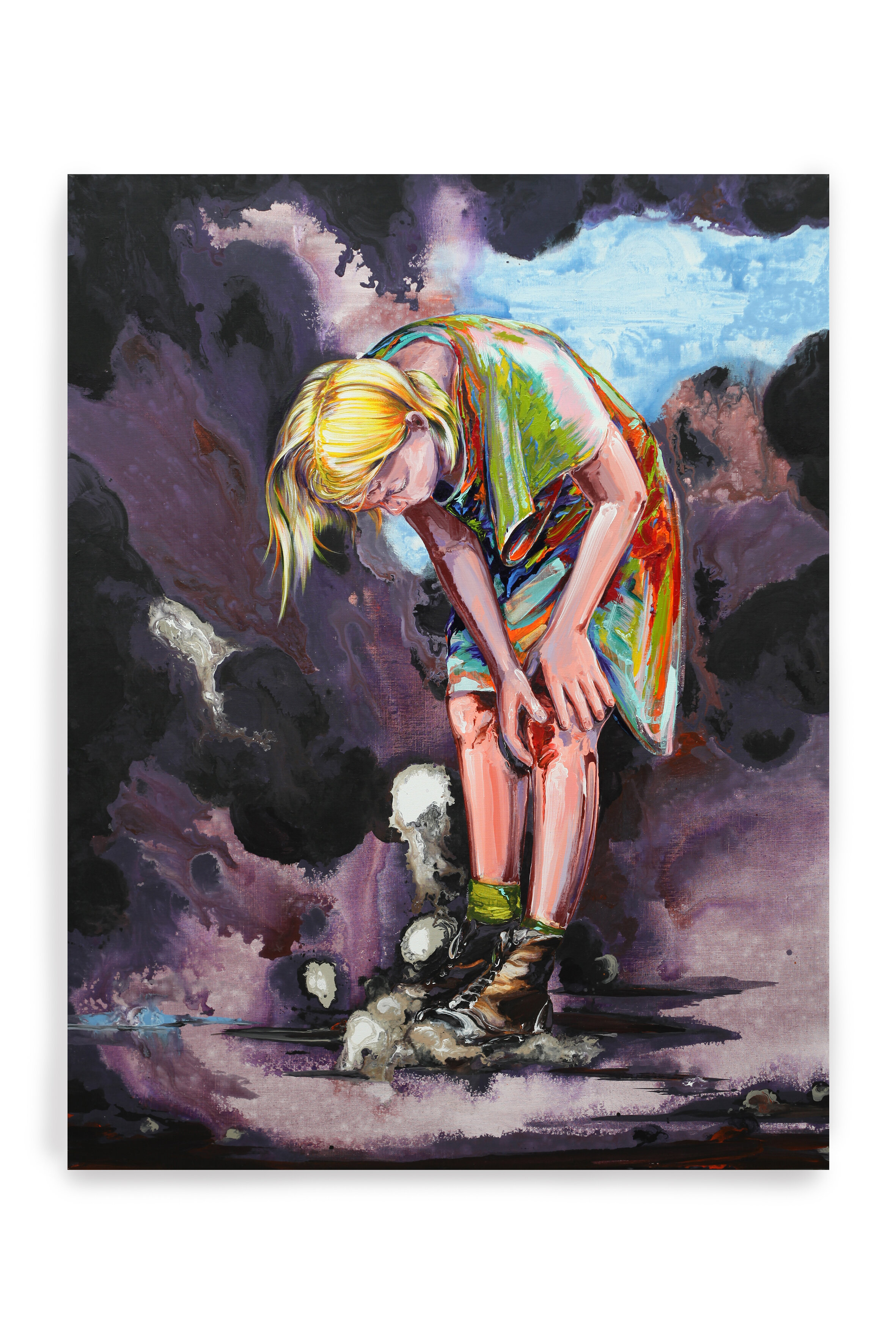 Ge-Karel van der Sterren, Painstalking, Lara, 2016, acrylic and oil on canvas