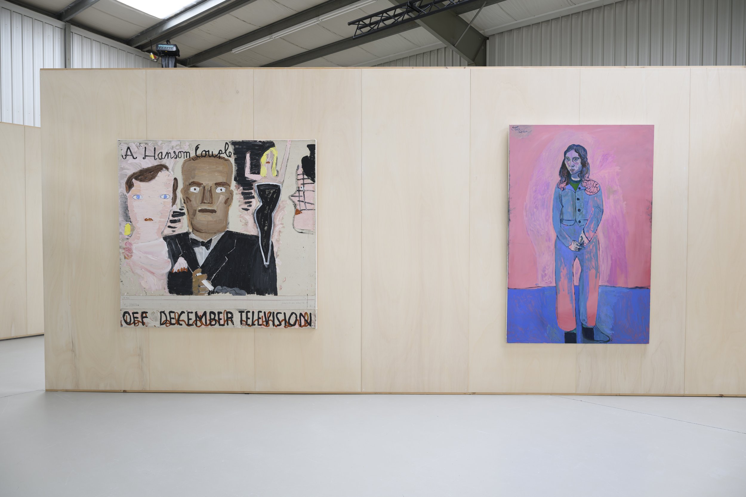  Rose Wylie, Installation view of ‘A Handsome Couple’; Igor Moritz, Installation view of ‘Eliora’ 