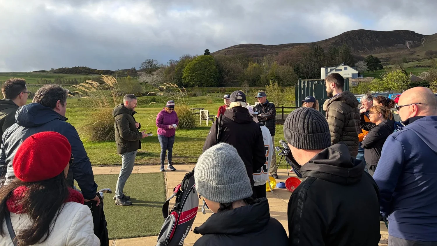 Junior golf programmes in Edinburgh: golfers of all stages on the course at Swanston