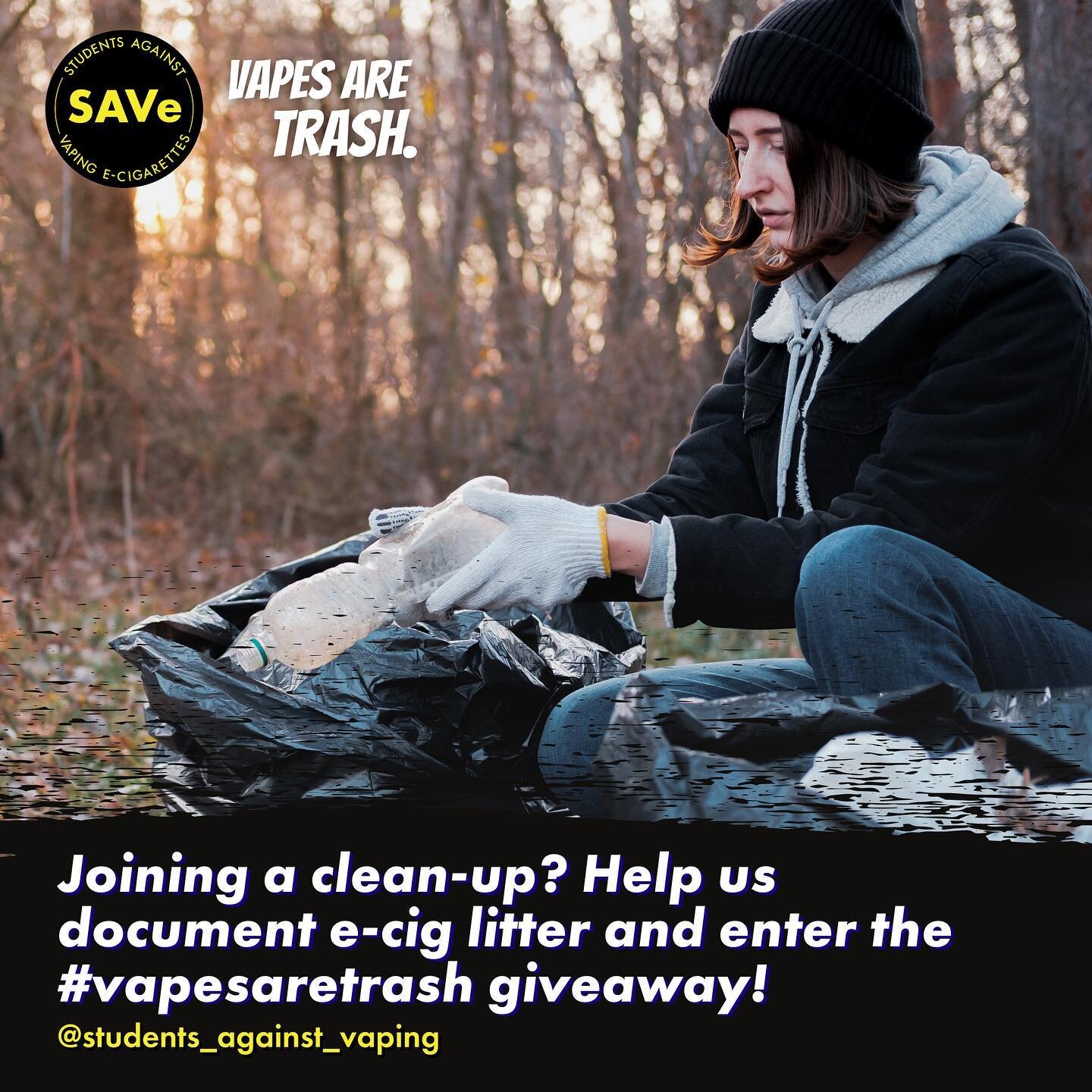 Take advantage of volunteering by documenting vape litter and entering our #vapesaretrash giveaway for a prize from @naeco! E-cigarettes are horrible for the #environment, not only containing #plastics, but lithium-ion batteries, heavy metals, and ha