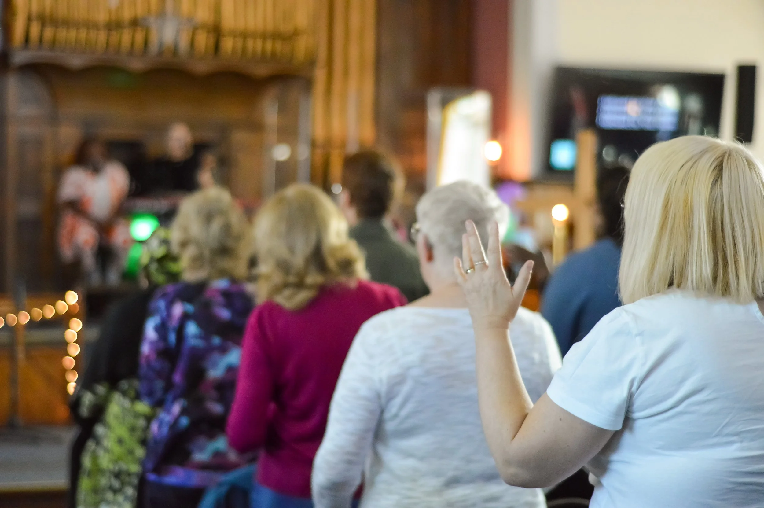 Life Vineyard church in worship at the Wallsend site in Newcastle
