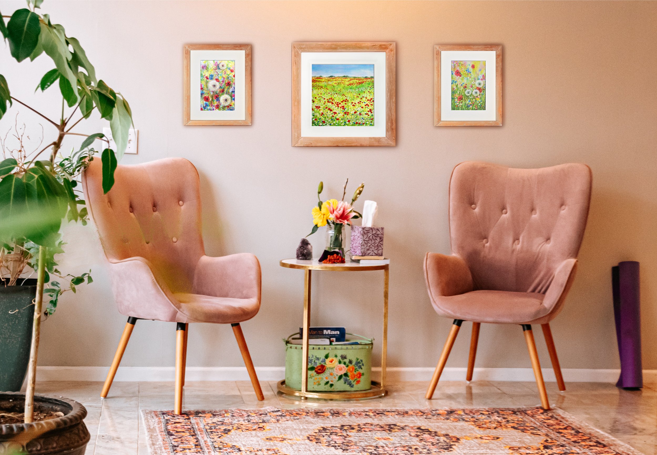 Wildflower Wishes, Poppies and WIldflower Meadow in Peach room copy.jpg
