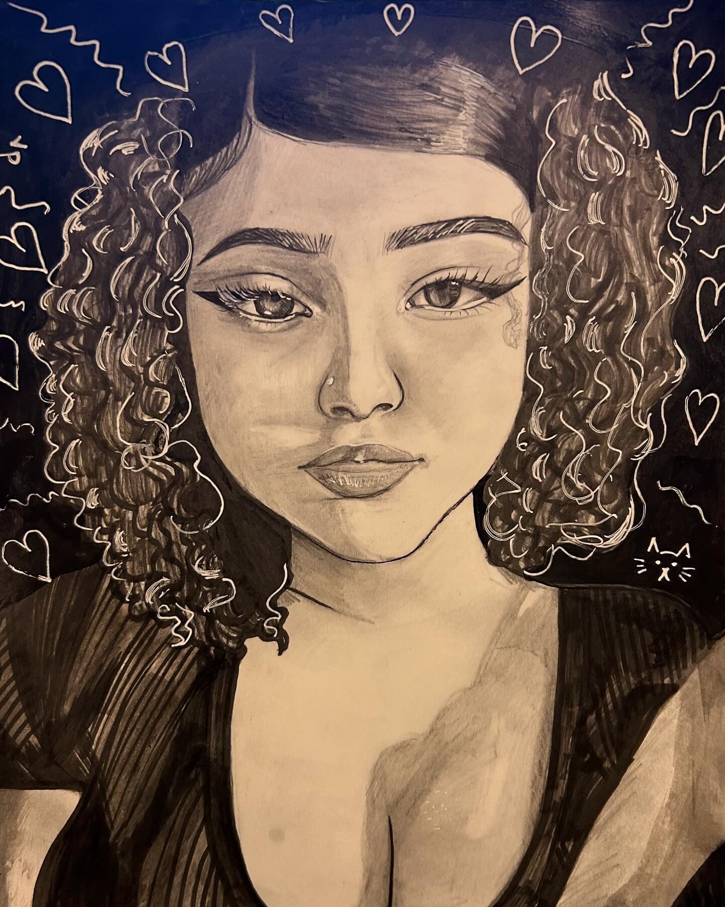 &ldquo;Lit Face Assignment&rdquo; by Jayden Amaral (@jaebaearts) in grade 12. Done in pencil, gel pens, microns and acrylic paint.

#mayfieldvisualarts #art #artist #drawing #visualarts #mayfield