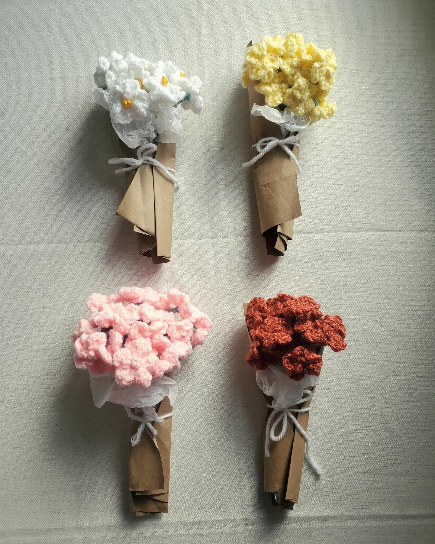 Check out these crochet bouquets from Aarya (@depari.art) at today&rsquo;s Art Market.
Prices range from $10-$12