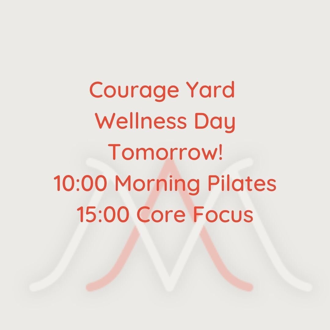 Join me tomorrow @courageyard Wellness Days! 😊🤸&zwj;♂️ 

I&rsquo;m going to be there all day from 10am till 4pm to answer all things Pilates. And move with me as well in one of the free movement classes. 

Book now! Link is in my bio. 

Free classe
