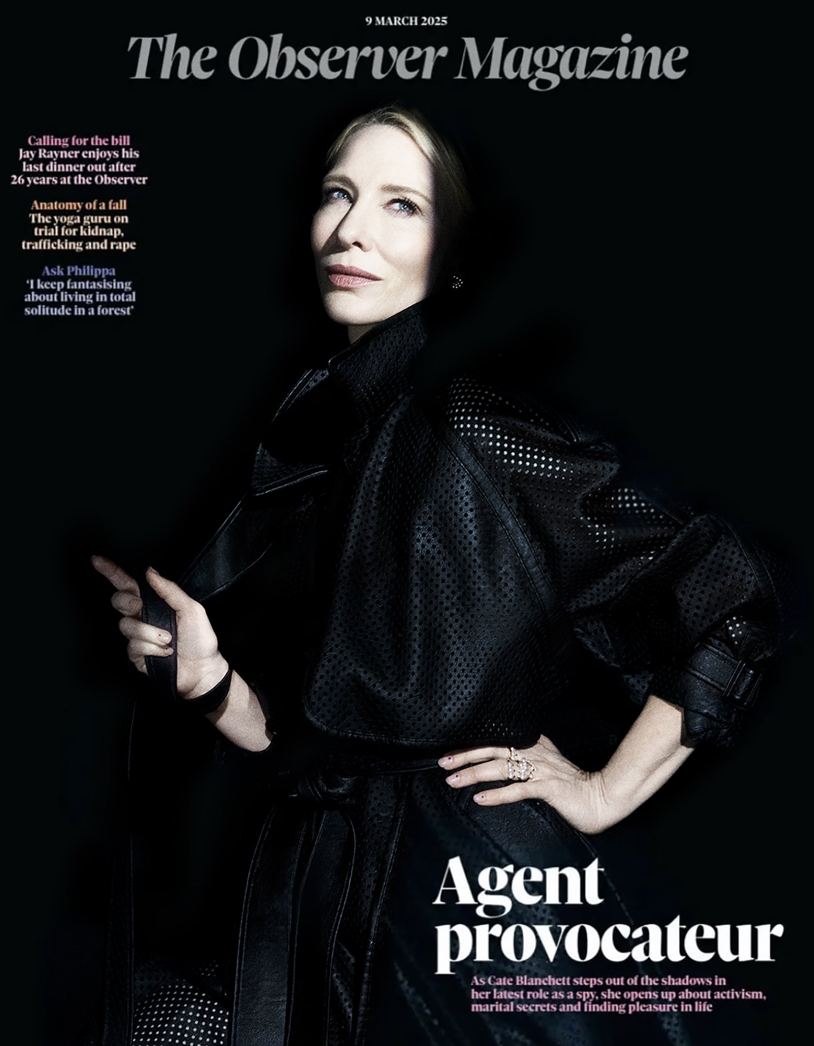 Cate Blanchett cover shoot by Rachell Smith