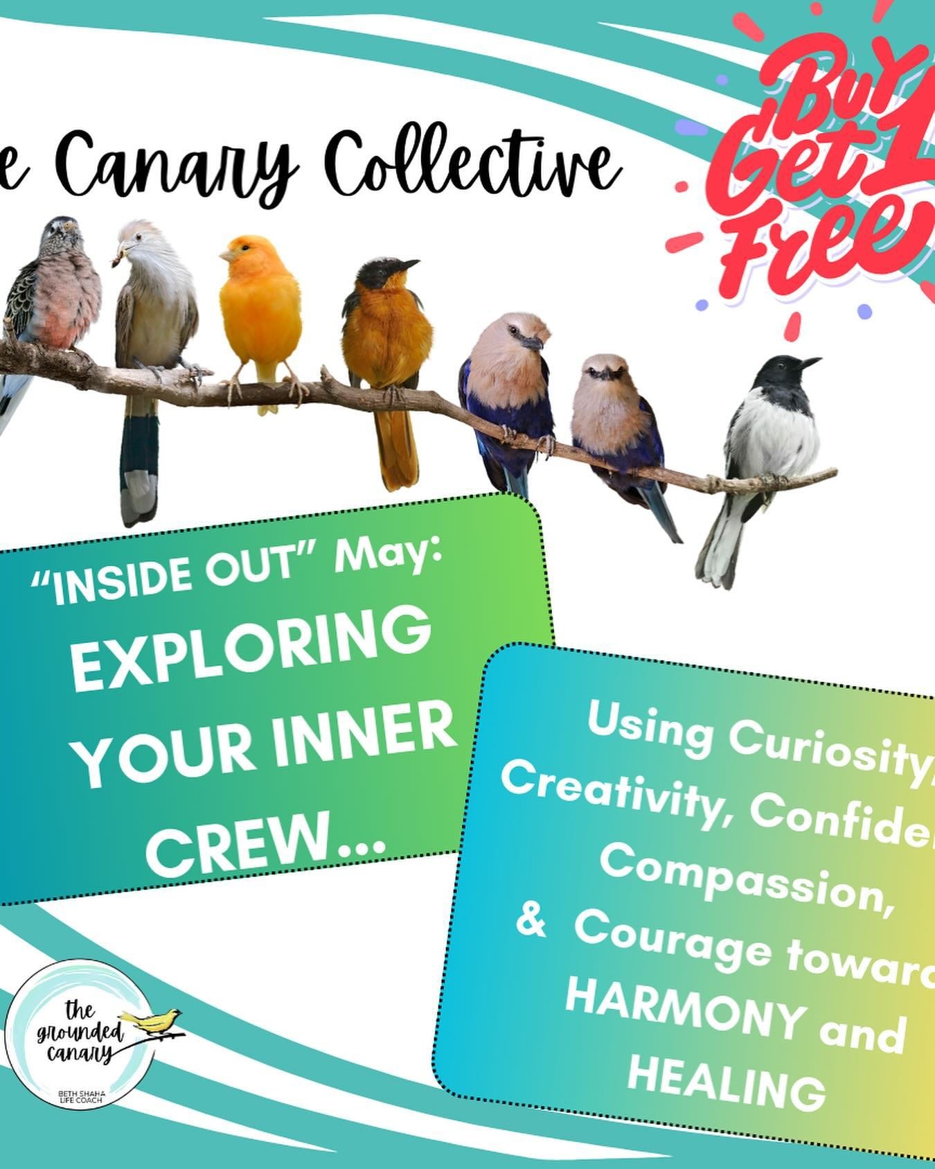 Introducing the May/June Theme for the Canary Collective...

&ldquo;Inside Out&rdquo; - Exploring your &ldquo;Inner Crew&rdquo;...an Adventure thru Internal Family Systems

Ever have a &ldquo;part of you&rdquo; that wants to do something, but another