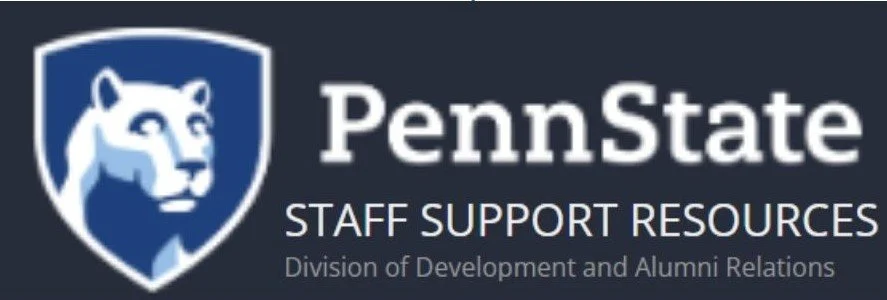 Penn State Staff Support Resources logo with a lion shield emblem and text.