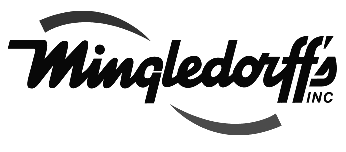 Mingledoff Inc. logo in black and white.