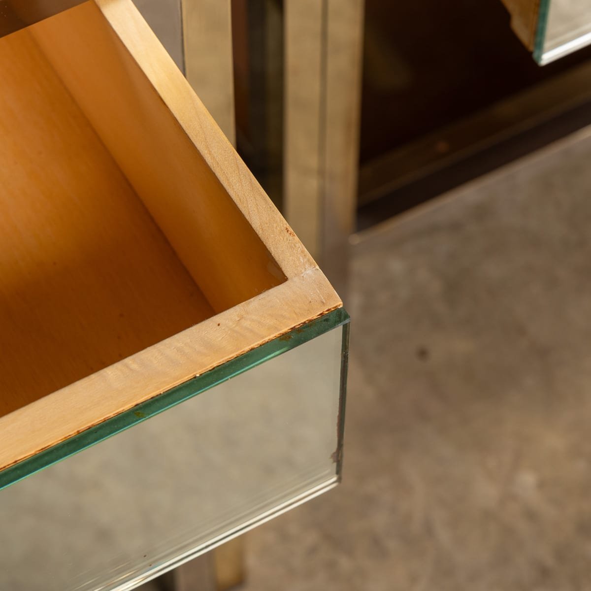 PUSHKINS.COM - Z12104 - 20thC PAIR OF BRASS, CHROME & GLASS SIDE TABLES BY BELGO CHROM, BELGIUM c.1970 - 11.jpg