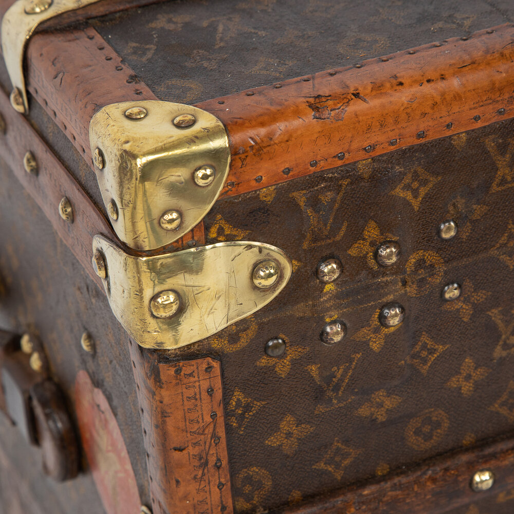 Miniature zinc courier trunk, by Louis Vuitton, Paris – Pullman