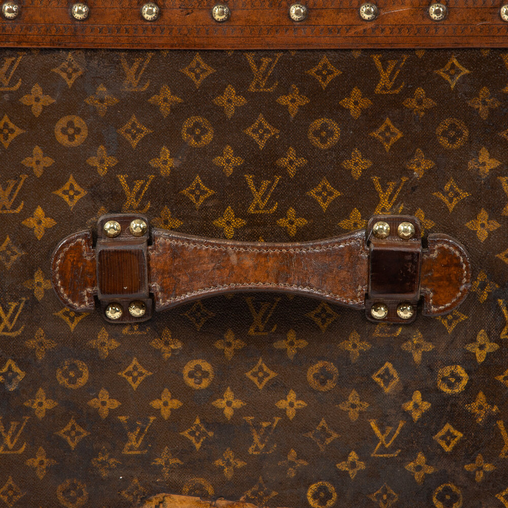 LOUIS VUITTON, Mail trunk in monogrammed coated canvas, …