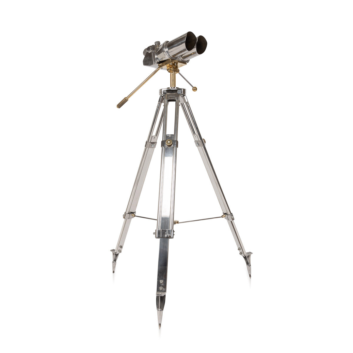 20thC Tzk Anti-Aircraft Binoculars On Telescopic Stand c.1950