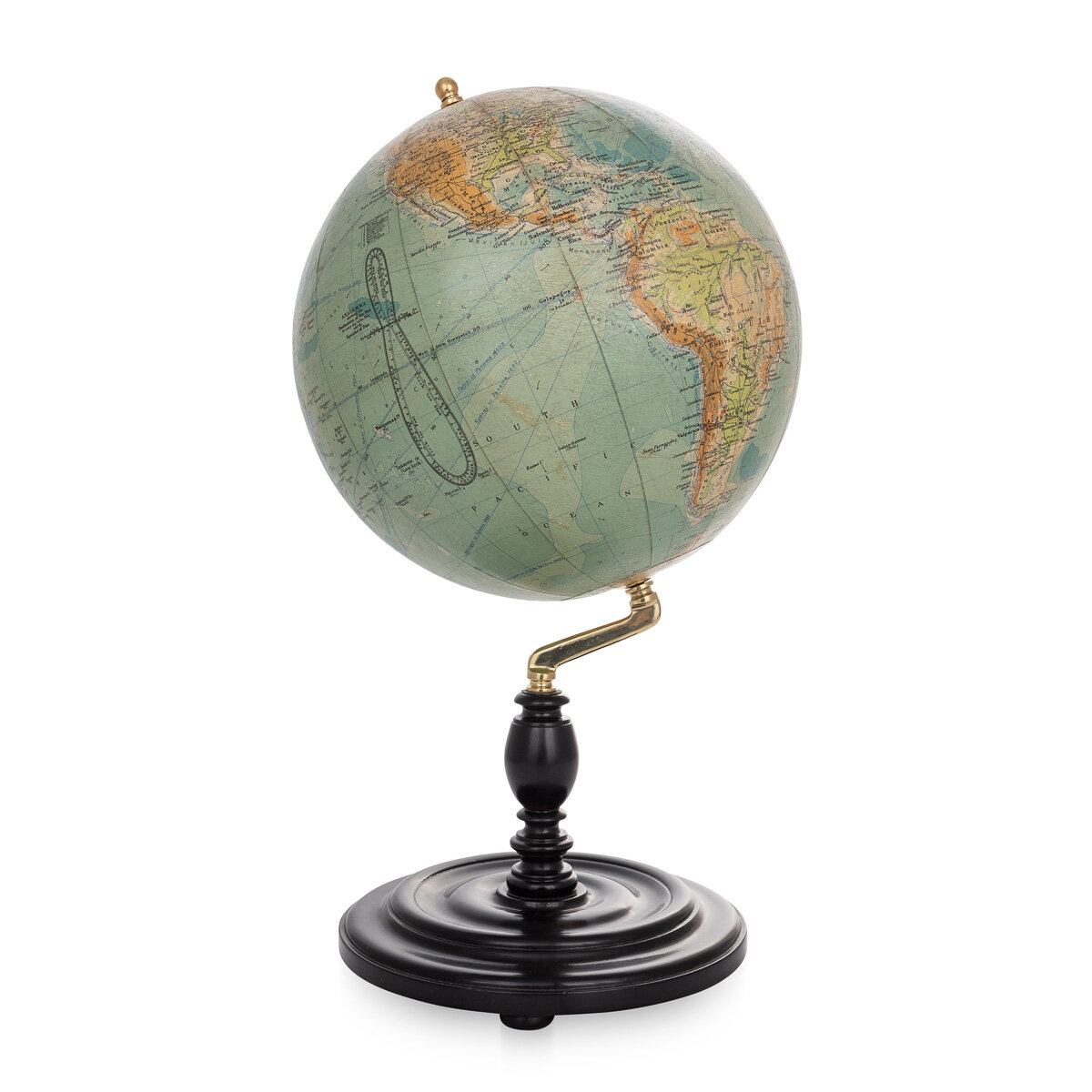 20thC British Geographical Institute Terrestrial Globe By Philips c.1940