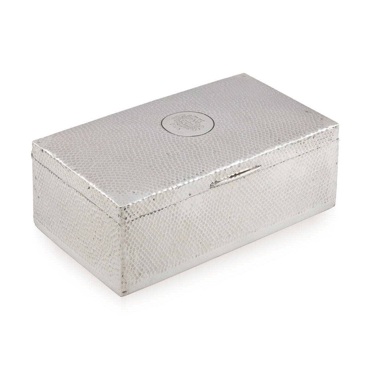 20th Century Edwardian Solid Silver Cigar Box, Birmingham c.1906