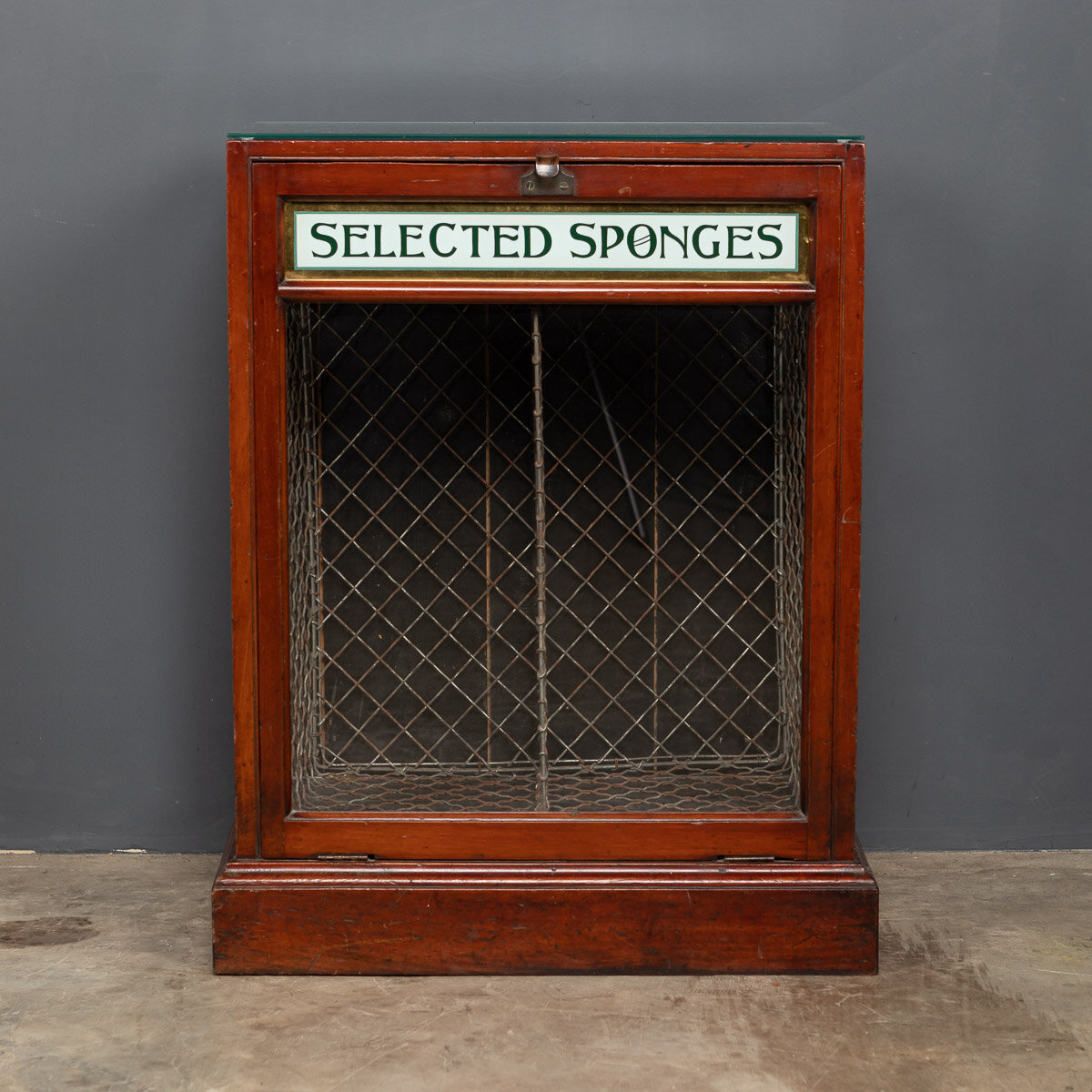 20th Century English 'Selected Sponges' Shop Display Cabinet c.1920