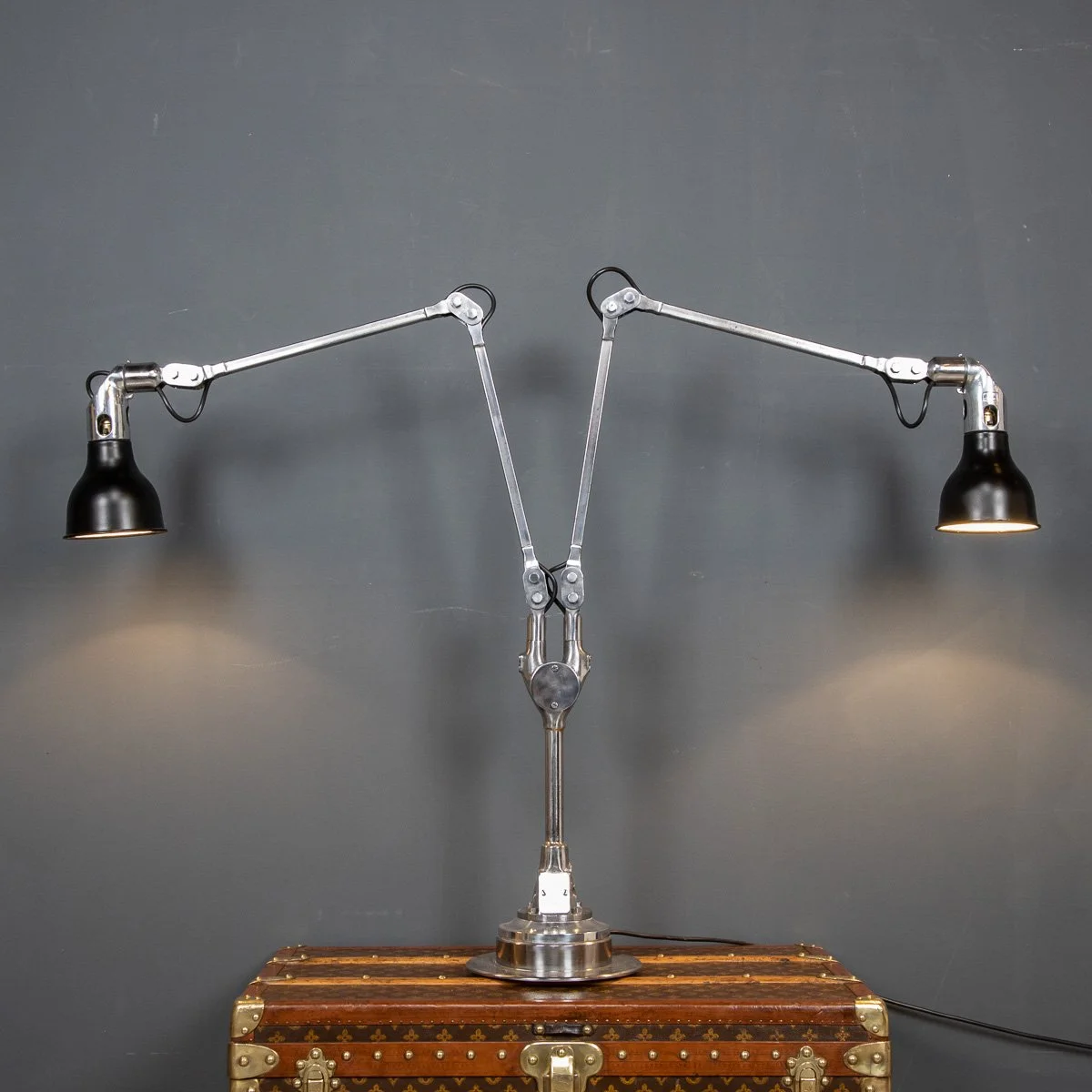 Mid-20thC British Twin Spotlight Lamp By Mel Elek c.1940