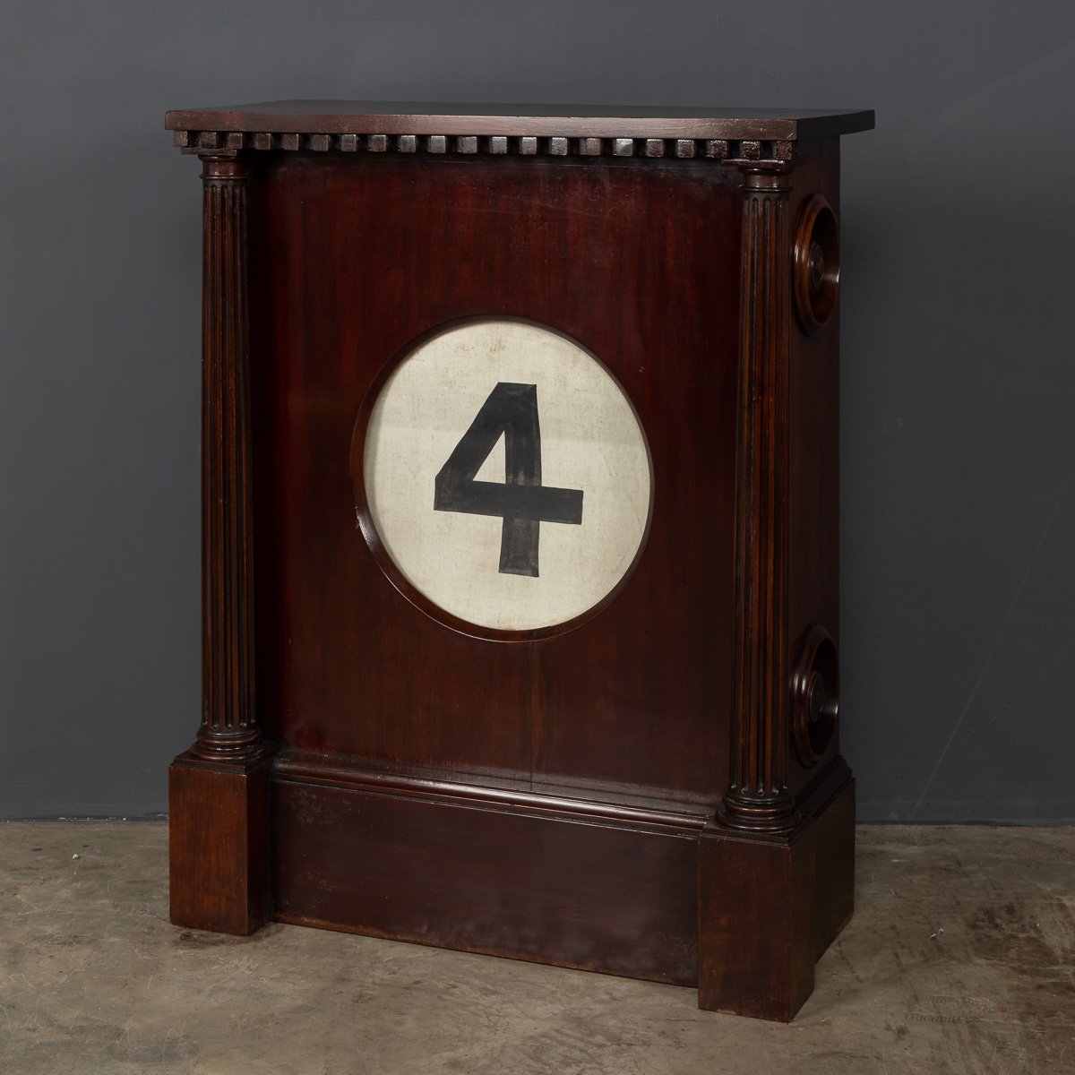 20thC British Large Mahogany Perpetual Calendar c.1920