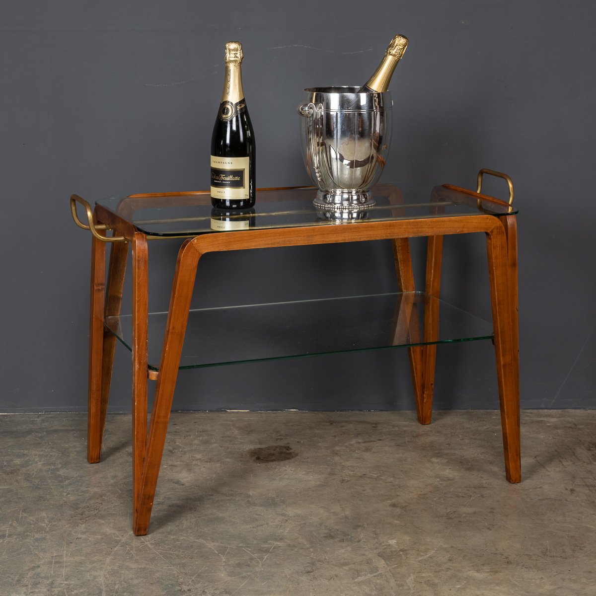 20th Century Glass Topped Table c. 1960