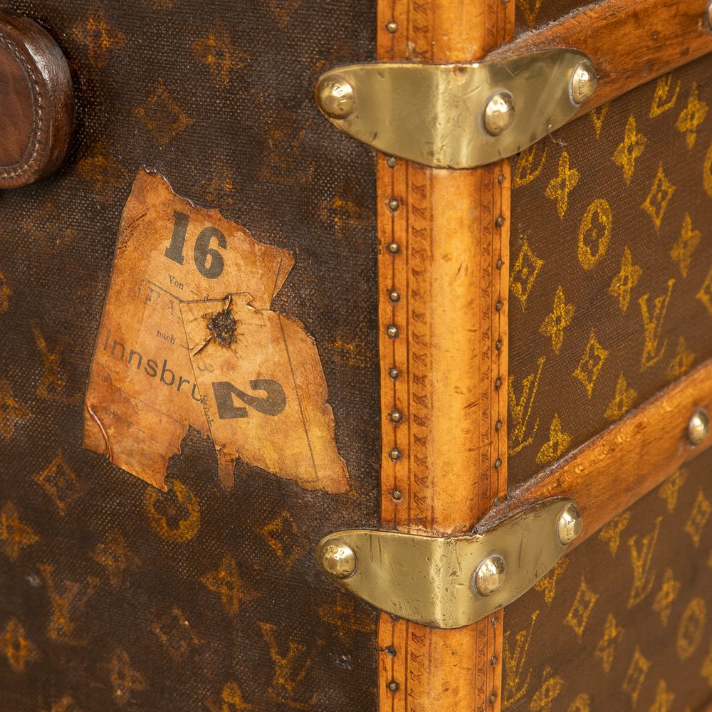 Antique 20th Century Louis Vuitton Cabin Trunk In Monogram Canvas, - Ruby  Lane