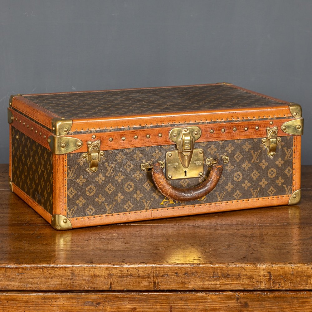 A Louis Vuitton Overnight Suitcase in Monogramed Canvas c.1920