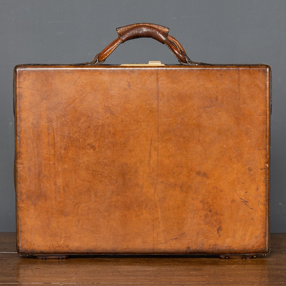 ANTIQUE 20thC RARE LOUIS VUITTON ORANGE VUITTONITE MALLE CABIN TRUNK c.1930  — Pushkin Antiques