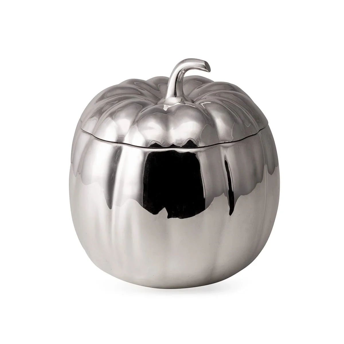 VINTAGE 20thC ITALIAN SILVER PLATED 'PUMPKIN' ICE BUCKET BY TEGHINI c.1970