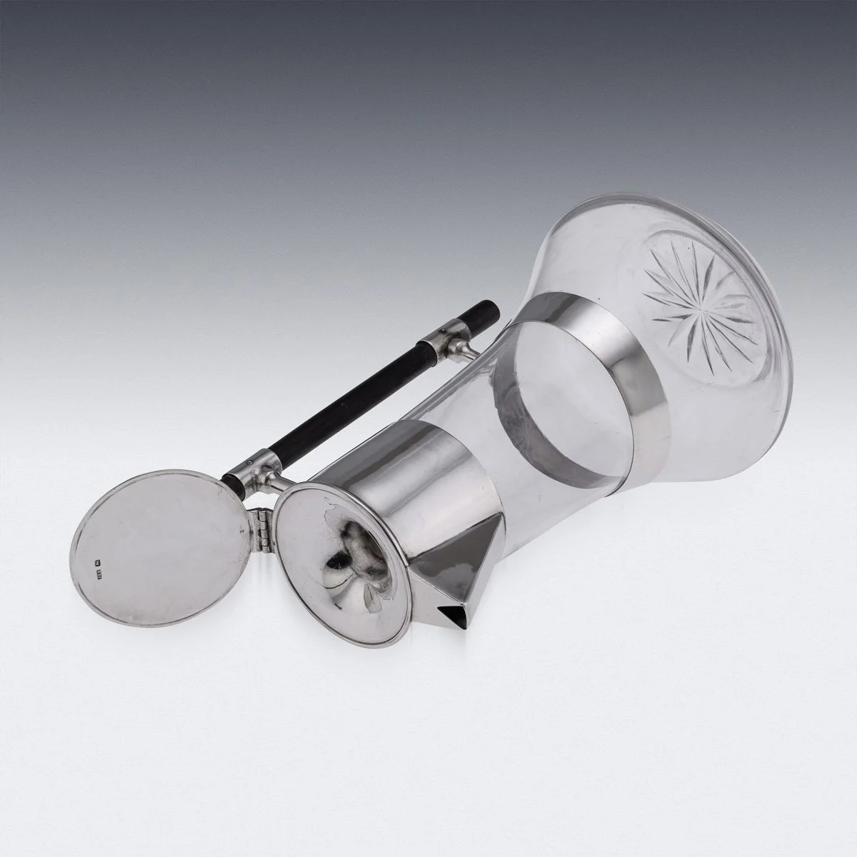 PUSHKINS.COM - D11672 - ANTIQUE 19thC VICTORIAN SOLID SILVER & GLASS CLARET JUG, SHEFFIELD c.1889 - 19.jpg