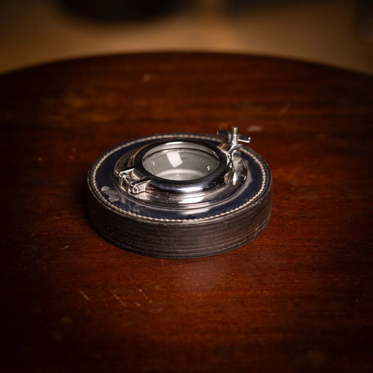 VINTAGE 20thC PORTHOLE ASHTRAY BY PAUL DUPRÉ LAFON FOR HERMÈS, PARIS
