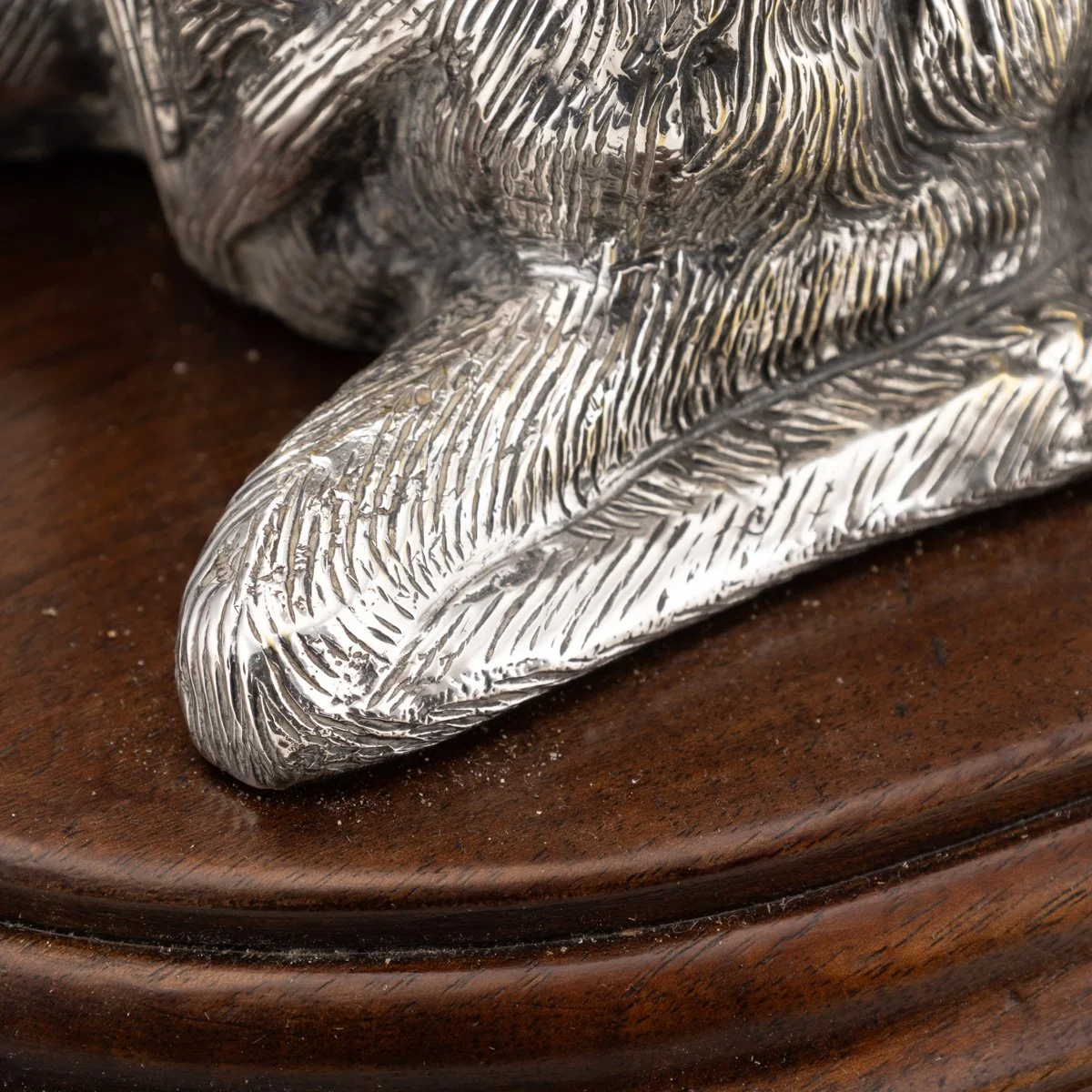 VINTAGE 20thC SPANISH SILVER PLATE BOX IN THE FORM OF A STAG BY VALENTÍ c.1970