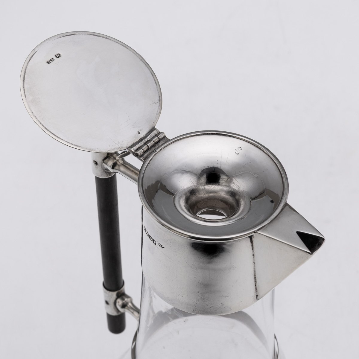 PUSHKINS.COM - D11672 - ANTIQUE 19thC VICTORIAN SOLID SILVER & GLASS CLARET JUG, SHEFFIELD c.1889 - 26.jpg