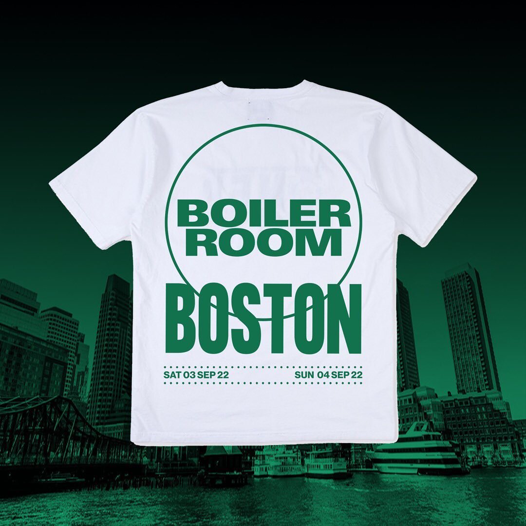 Attention! The release of Boiler Room Boston tees ends tonight at midnight. Last chance to cop this sexy thang, don&rsquo;t miss out 👽

➕ This item is very limited. Head to the shop to buy - blrrm.tv/shop 

Link in our bio too!