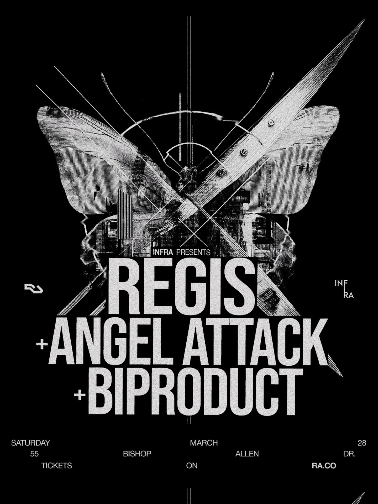 SATURDAY 🔊 Regis, Angel Attack, &amp; Biproduct

03.28.2026 | 10PM &ndash; 2AM | 21+

// @regis.dns  // @_angelattack 
// @biproductboston 

Saturday night we welcome Regis, the Birmingham-born techno pioneer whose work has shaped the sound of under