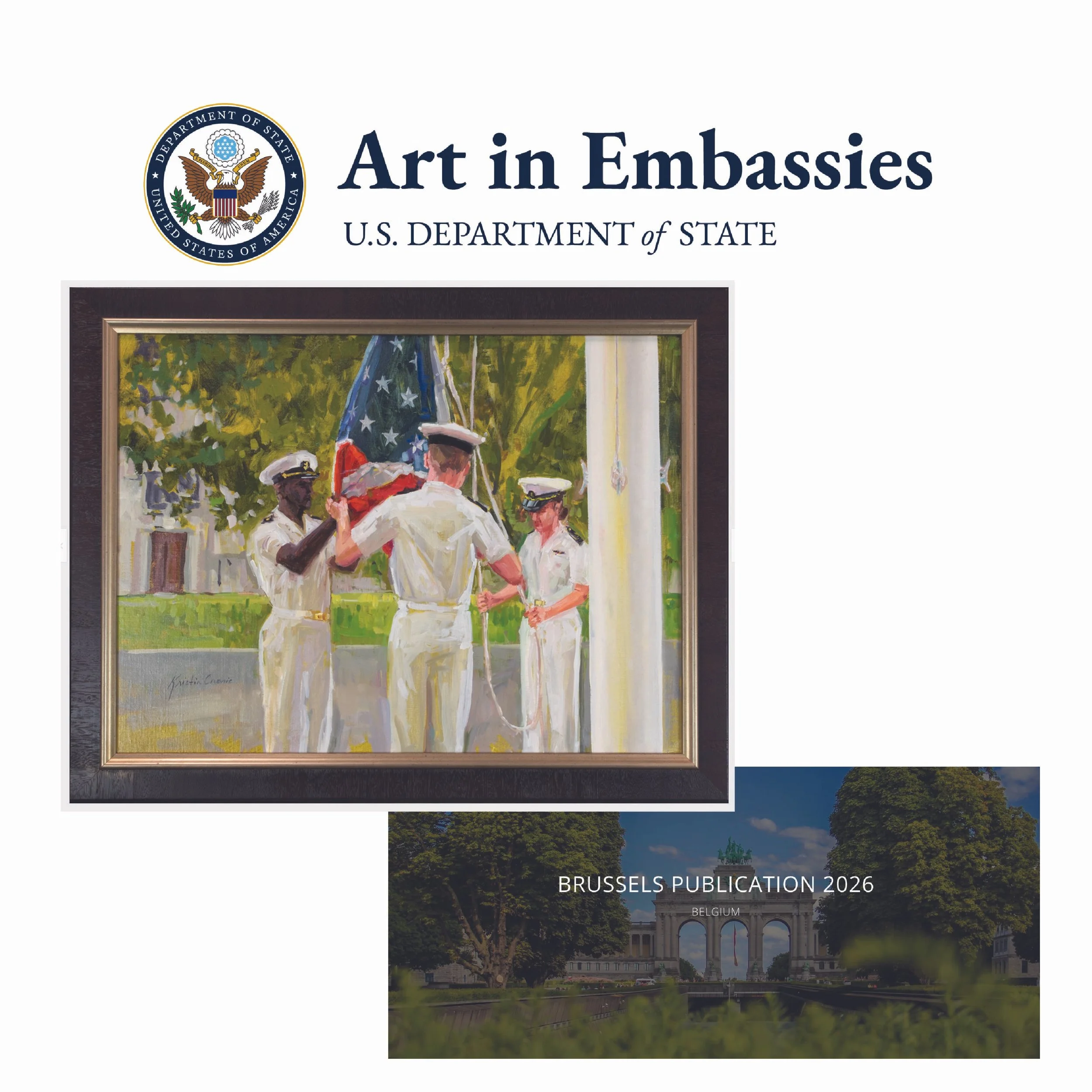 Art in Embassies: “Morning Colors” Placed  in Brussels, Belgium