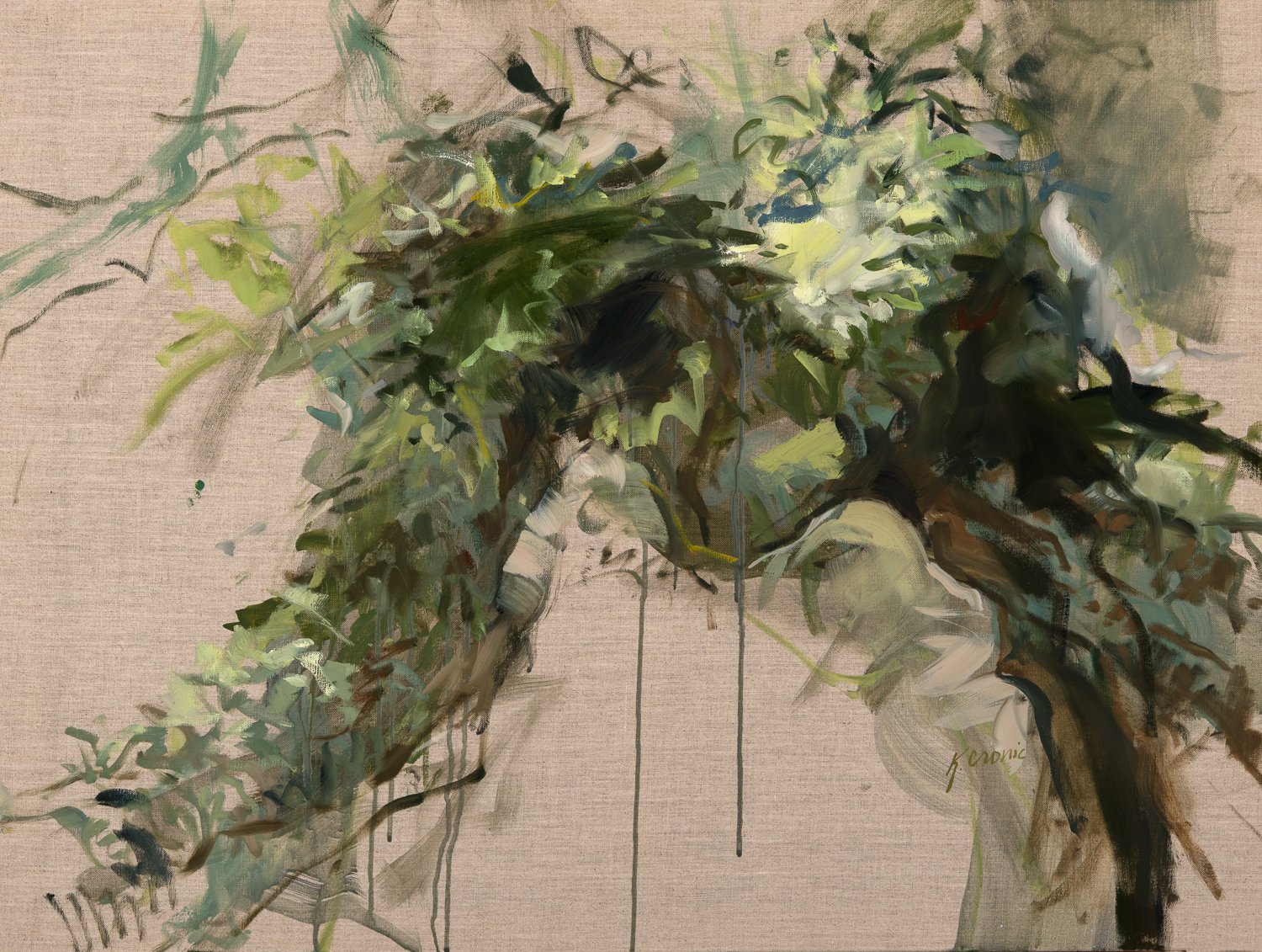 before we learned to tame them |
30"x40" |
acrylic and oil on linen