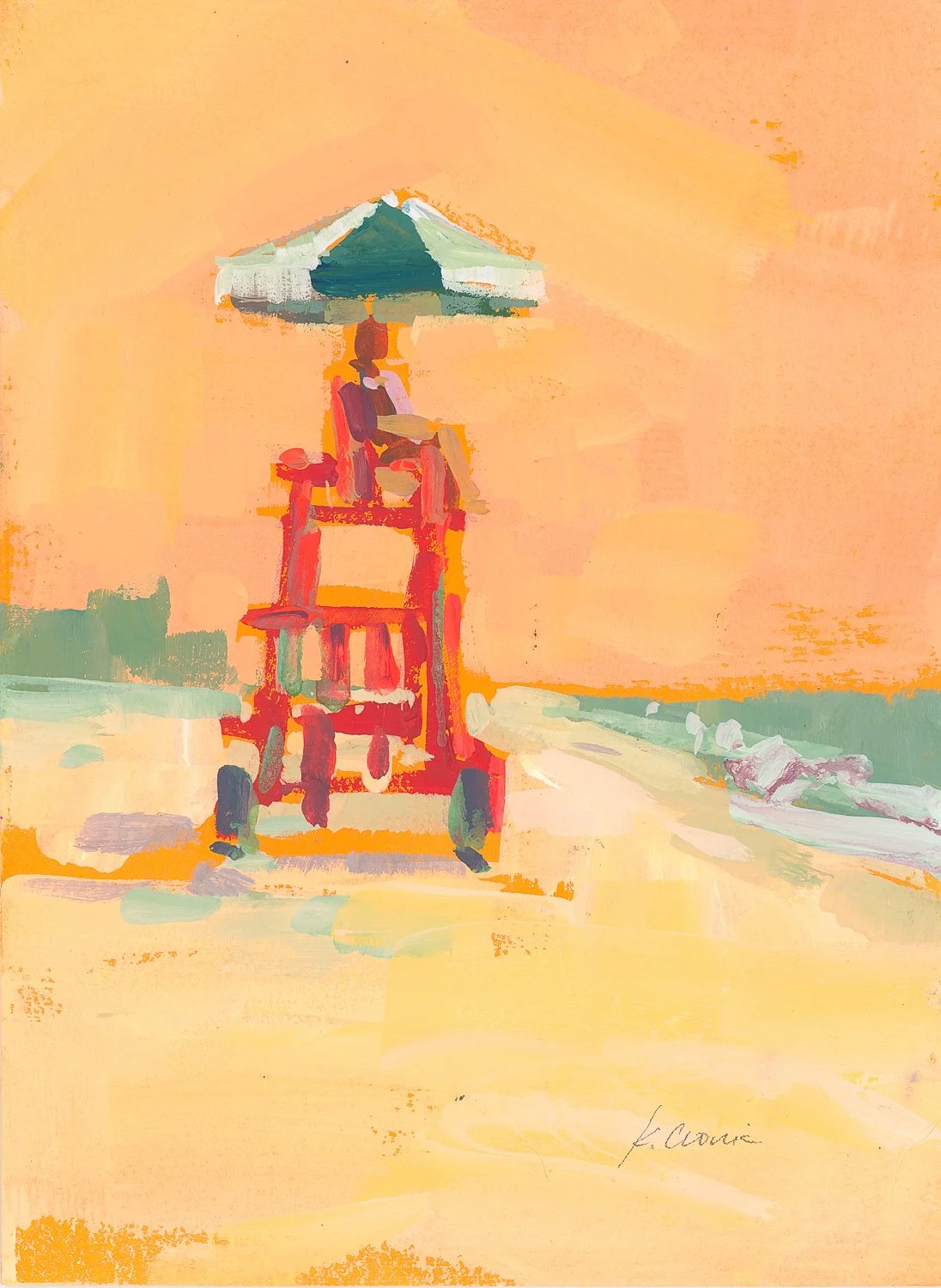 lifeguard chair study  5x7 gouache on paper.jpg